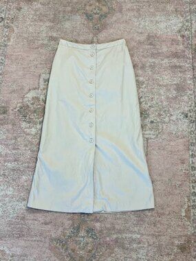 Eddie Bauer Button Front Cotton Maxi Skirt Size 8